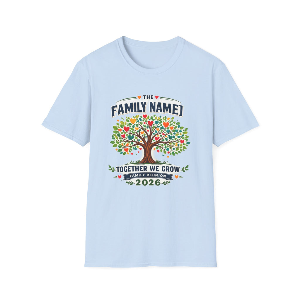 Custom Family Reunion Shirt | Together We Grow Family Tree Tee | Personalized Family Name Reunion 2026 T-Shirt