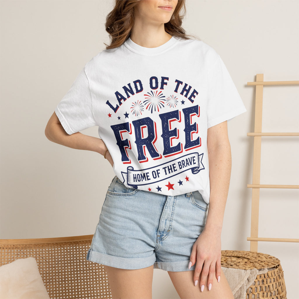 Home of the Free Because of the Brave | Patriotic 4th of July T-Shirt