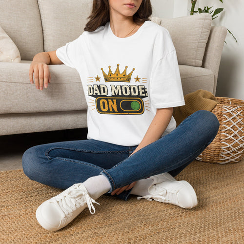 Dad Mode On T-Shirt — Crown Graphic Father’s Day Tee