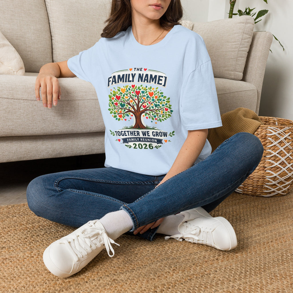 Custom Family Reunion Shirt | Together We Grow Family Tree Tee | Personalized Family Name Reunion 2026 T-Shirt