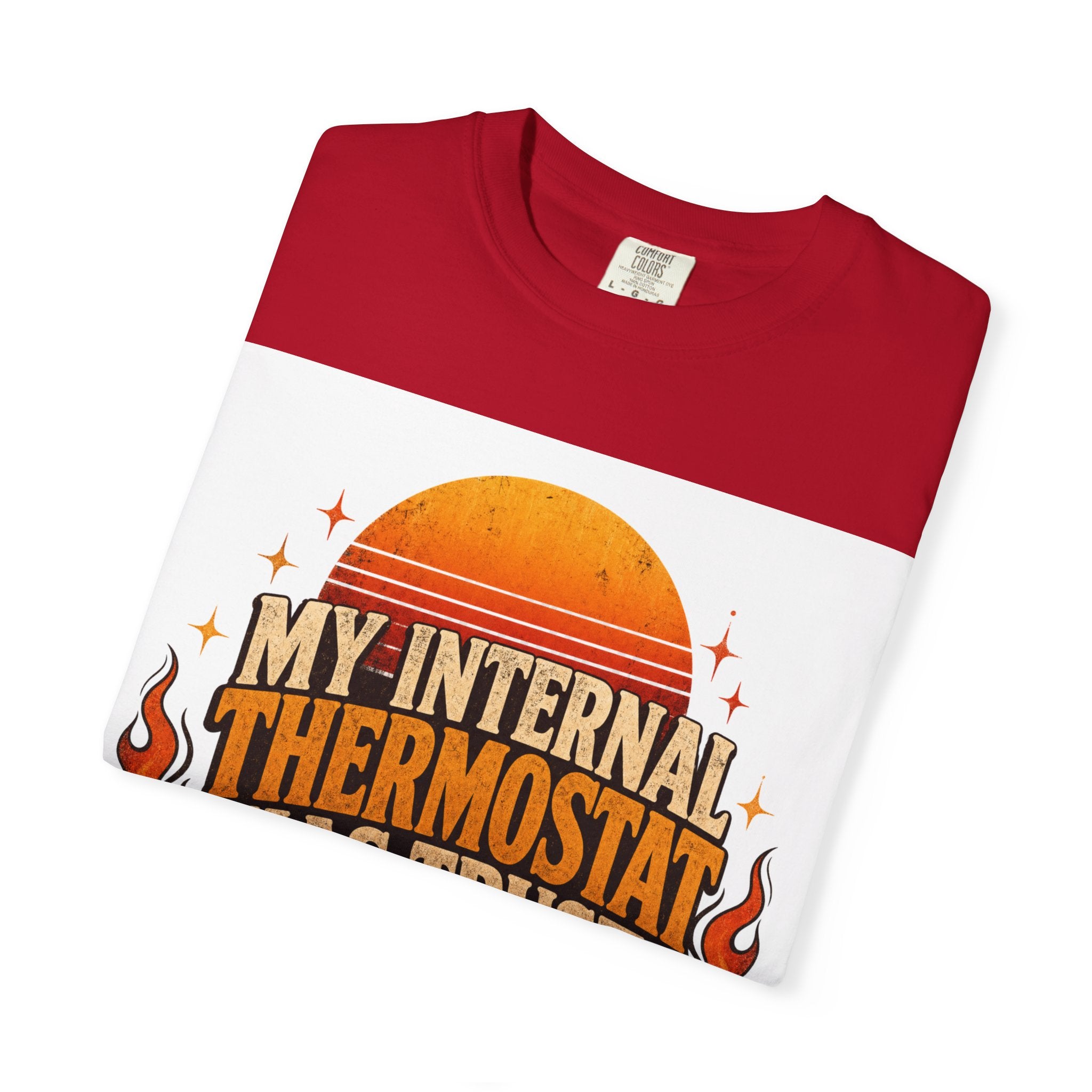 My Internal Thermostat Has Trust Issues Shirt | Funny Menopause Humor Tee | Hot Flash Gift
