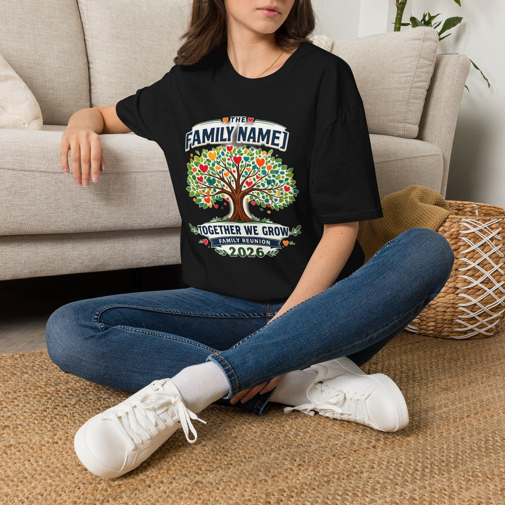 Custom Family Reunion Shirt | Together We Grow Family Tree Tee | Personalized Family Name Reunion 2026 T-Shirt