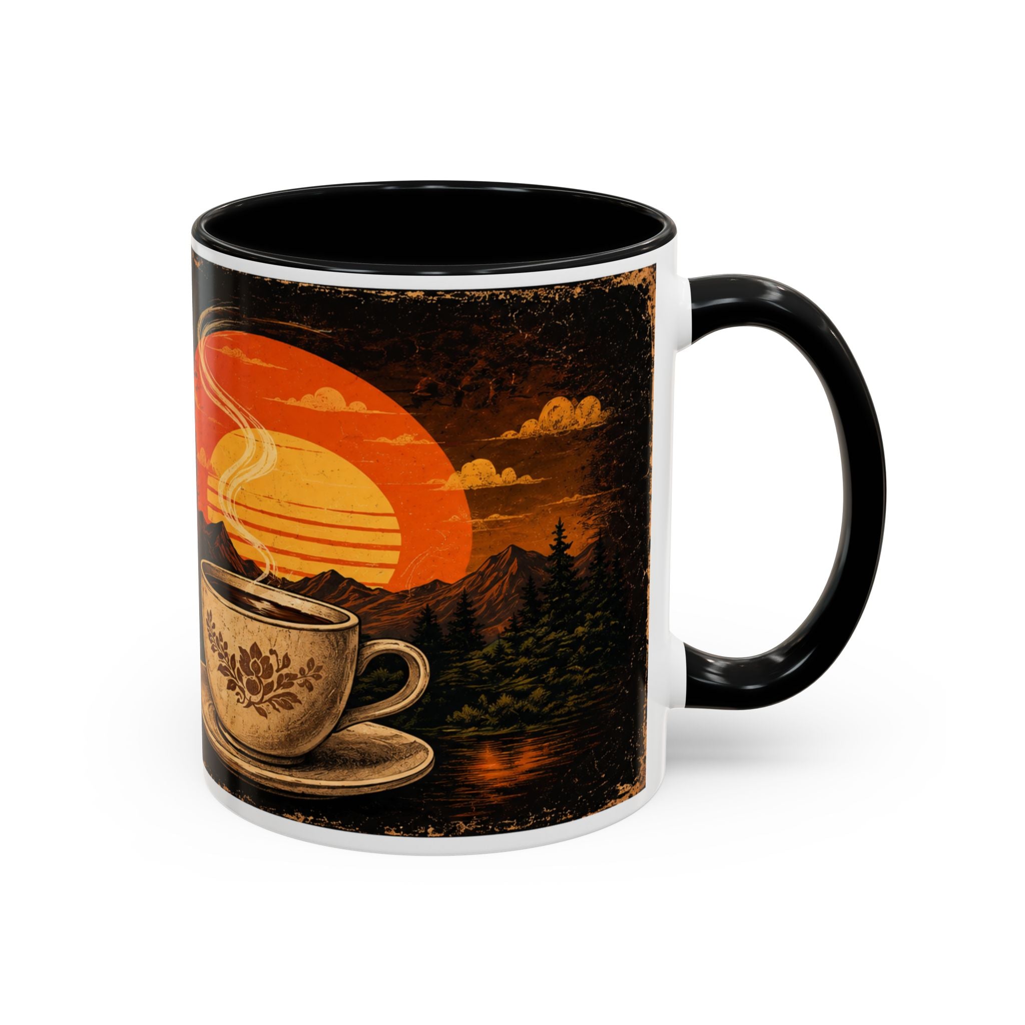 Powered By Hot Flashes and Caffeine Mug | Funny Menopause Coffee Mug | Vintage Retro Gift for Women