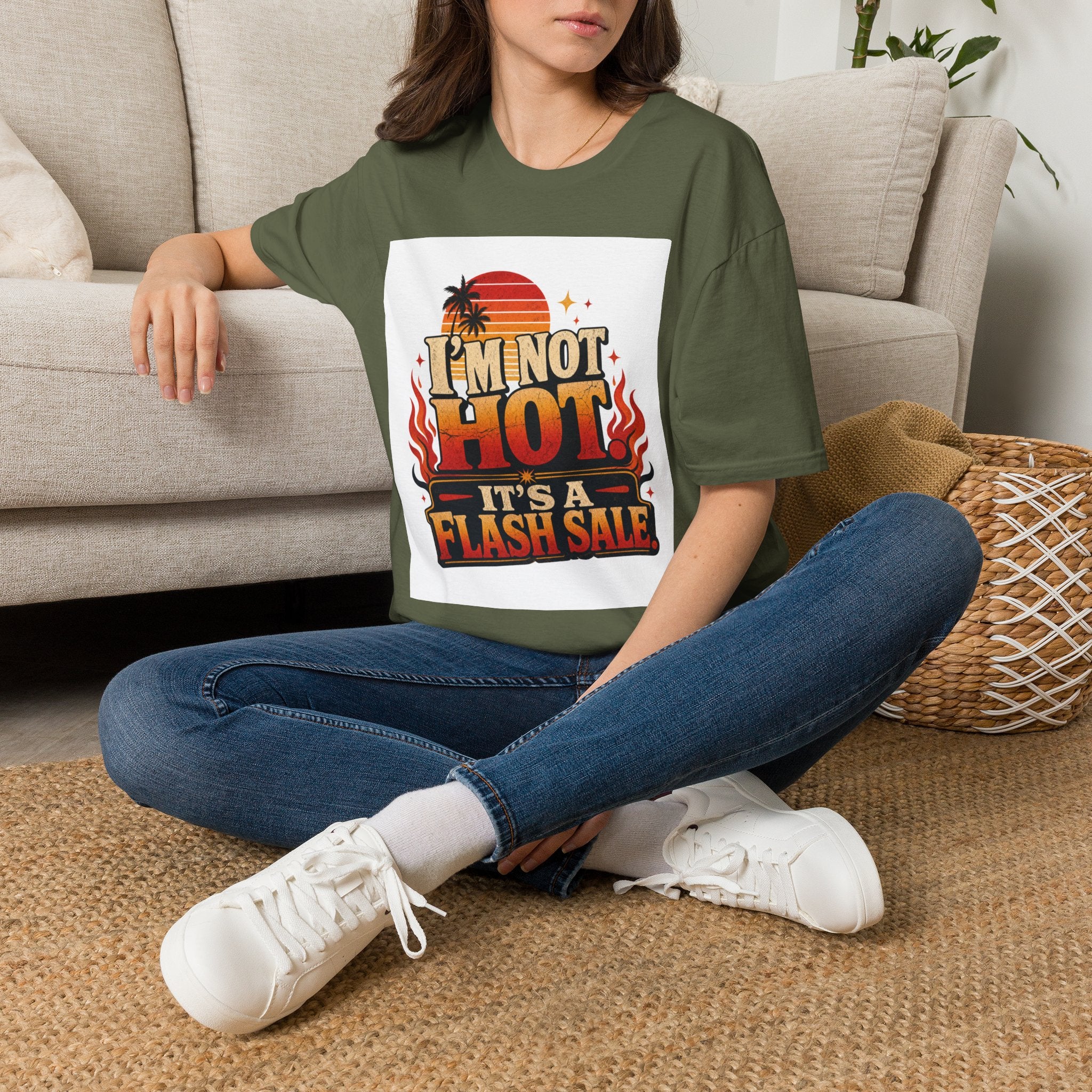 I'm Not Hot It's A Flash Sale Shirt | Funny Menopause Humor Tee | Hot Flash Gift for Women